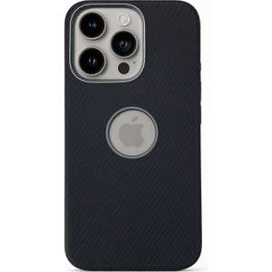 Apple iPhone 15 Pro Kılıf Magsafe Wireless Şarj Özellikli Karbonfiber Desenli Kapak