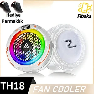 Akıllı Telefon Soğutucu Yapay Zeka Destekli Dijital Göstergeli Manyetik ve Klipsli Ani Soğutma Fanı