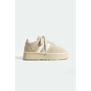 Monte Kadın Sneaker Premium Tasarım - Bej