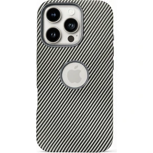 Apple iPhone 14 Pro Kılıf Magsafe Wireless Şarj Özellikli Karbonfiber Desenli Kapak