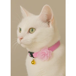 Coco Pet Pembe Çiçekli Kedi Tasması