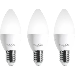 3 Adet Helios 8W LED Buji Ampul 6500K Beyaz Işık E-14 Ince Duy ( Avize Ampulü )