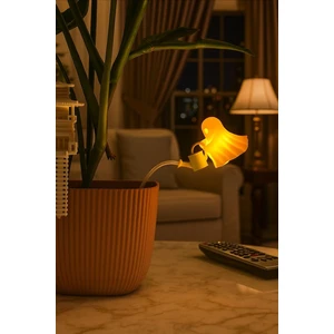 Novatech İnovasyon Bitki Sulayan Hayalet Dekoru Pilli Mum ile Kullanım Saksı Dekoru Ev Dekorasyonu Hediye