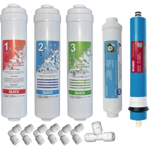 Ihlas Aura Cebilon Plus Uyumlu Su Arıtma Cihazı 12 Inç Inline 5'li Membranlı Filtre Seti