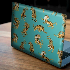 Artikel Mavi Üzerine Turuncu Kaplanlar Notebook Sticker