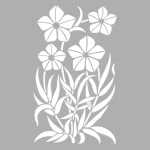 Artikel Art Nouveau Demet Çiçek-24 Stencil Tasarımı 30 x 30 cm