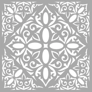 Artikel Karo 49 Stencil Tasarımı 30 x 30 cm