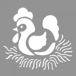 Kuluçka Stencil Tasarımı 30 x 30 cm