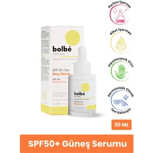 Bolbe Skincare SPF 50+ Yüksek Korumalı Leke Karşıtı ve Günlük Güneş Serumu (Invisible Sun Fluid) Sun Drop - 30 ml