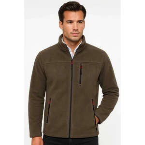 Honest Honest  Bato Yaka Tam Fermuarlı Ceket Haki