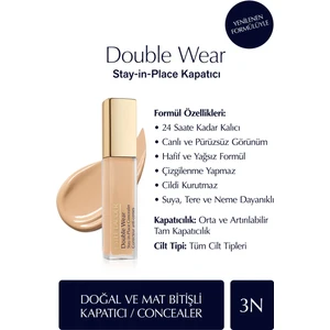 Estee Lauder Kapatıcı - Double Wear Stay-In-Place Concealer - Renk: 3N Medium (Neutral) 12ml