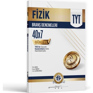 Bilgi Sarmal Yayınları TYT Fizik 40 Lı Branş Denemeleri 2025-2026