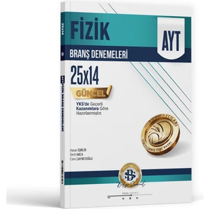Bilgi Sarmal Yayınları AYT Fizik 25x14 Branş Denemeleri – Üniversite Hazırlık ve Sınav Pratik Kitabı 2025-2026
