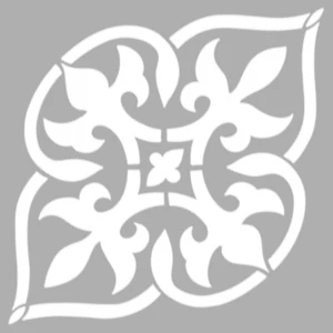 Artikel Lover Damask Desen Stencil Tasarımı 30 x 30 cm