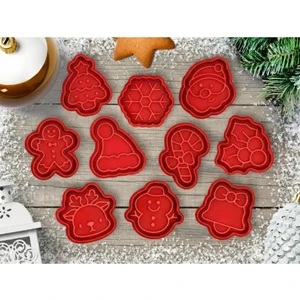 Yılbaşı Temalı 10’lu Premium Kurabiye Kalıbı Seti