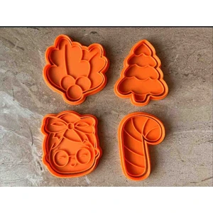 Linas World 4'lü Yılbaşı Kurabiye Kalıbı