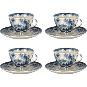 Lucky Art Florantine 4lu Cay Fincani Seti Mavi