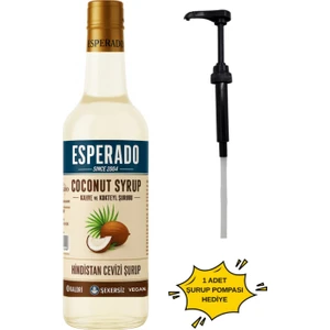 - ŞEKERSİZ - SUGAR FREE  HİNDİSTAN CEVİZİ AROMALI KAHVE ŞURUBU -  750 ml