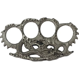 Vex Outdoor Koleksiyonluk Kalın Dayanıklı Ejderhalı Gümüş Muşta