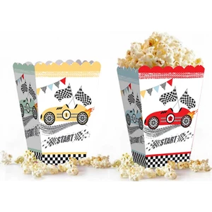 Parti Pera Araba Yarış Temalı Mısır Kutusu Popcorn 8 Adet