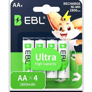 Ebl 2800 Mah Nimh Kalem Pil AA 4'lü