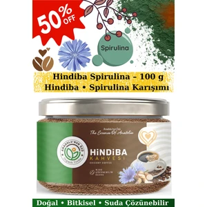 Anadolunun Özü Doğal Hindiba Spirulina Kahvesi 100 g – Kafeinsiz • Katkısız • Suda Çözünebilir Bitkisel Kahve