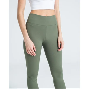 Butik İncebelli Kadın Yüksek Bel Fitilli Tayt Yeşil