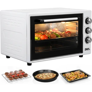 AF950L 50 Lt Gri Midi Fırın, İç Aydınlatmalı, Zaman Ayarlı, Izgara ve Fırın Fonksiyonlu, 2 Tepsi, 1 Tel Izgara