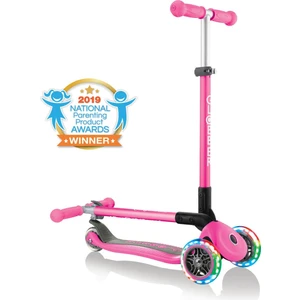 Primo Katlanabilir  Lıghts - Çocuklar Için 3 Tekerlekli Işıklı Scooter-Pembe