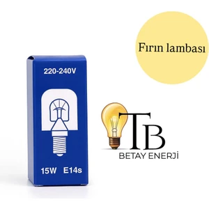 15W E14S Fırın Ampulü – Yüksek Isı Dayanıklı | 220-240V | Buzdolabı & Fırın Iç Aydınlatma Lambası