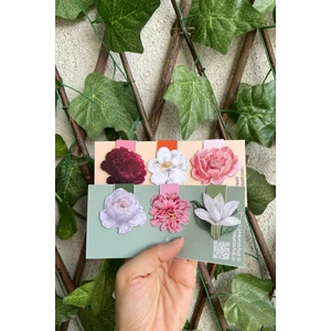 Tiny Stories Tr Mıknatıslı Kitap Ayracı - Çiçek Temalı 6 Adet