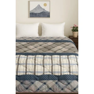 Çift Kişilik Silikonlu Yorgan 195X215 – Hafif, Yumuşak, Desenli, Nefes Alabilir Dolgulu Yorgan