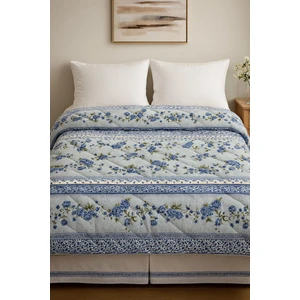 Çift Kişilik Silikonlu Yorgan 195X215 – Hafif, Yumuşak, Desenli, Nefes Alabilir Dolgulu Yorgan