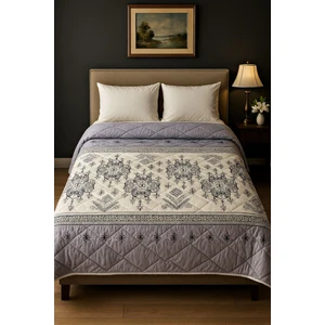 Çift Kişilik Silikonlu Yorgan 195X215 – Hafif, Yumuşak, Desenli, Nefes Alabilir Dolgulu Yorgan