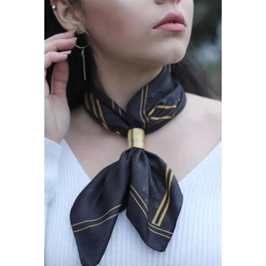 Desenli Fular Altın