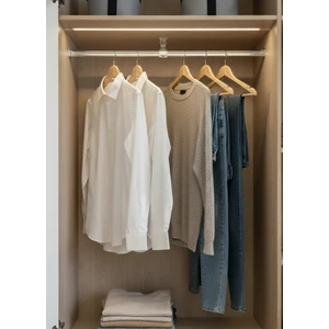 120 CM ŞEFFAF DOLAP İÇİ ASKI BORUSU OVAL - 4x30 cm - FLANŞLAR DAHİL