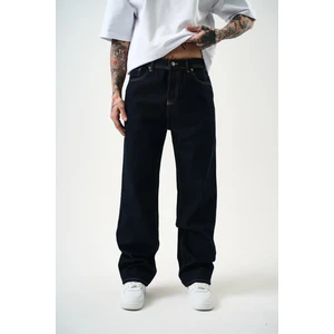 Erkek Washed Baggy Pantolon Lacivert