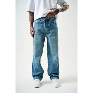 Erkek Washed Baggy Pantolon A.mavi