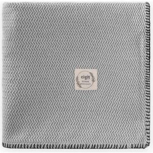 Çoban Dikişli Battaniye 93X100 cm (+/- 3 cm ) Gri