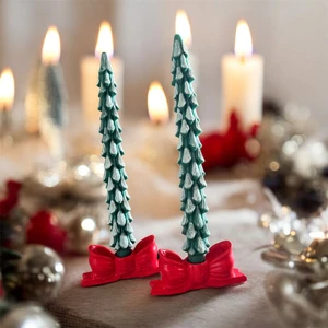 Evdeki Atölyem Yılbaşı Dekoratif Fiyonk Mumluk