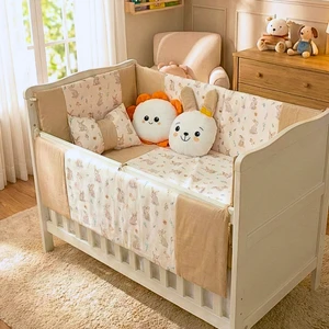 Kista Baby Park Yatak Bebek Uyku Seti Nevresim Takımı 70x110 Bunny Kahverengi