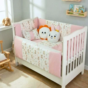 Kista Baby Bebek Uyku Seti Nevresim Takımı 60x120 Bunny Pembe