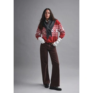 Yılbaşı Temalı Kırmızı Kazak 1710869-70057