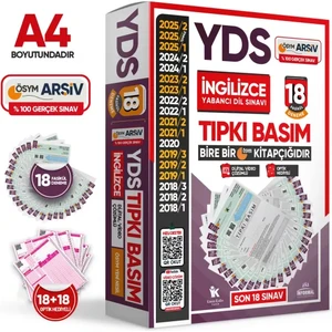 Karakutu Yayınları 2026 YDS İngilizce ÖSYM Tıpkı Basım Çıkmış Soru 18li Deneme Paketi Video/PDF Çözümlü Türkiye Geneli