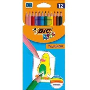 Bickids Tropicolors 12 Renk Kuru Boya Kalemi Bic