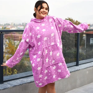 Welsoft Peluş Polar Giyilebilir Battaniye Pijama