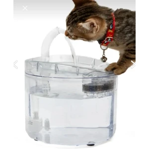 Kedi Köpek Için Sessiz Şeffaf Otomatik Su Pınarı Su Çeşmesi Su Sebili