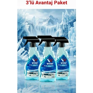 Wörf Oto Cam Buz Çözücü Sprey 500 ml 3'lü