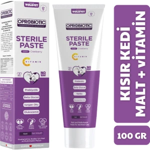 Kısır Kedi Malt ve Vitamin Macun 100 gr Süper Premium Lezzetli Formül ile Bağışıklık Desteği