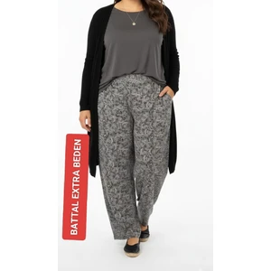 Kadın  Bayan Büyük  Battal  Extra Turbo Jumbo Beden Viskon Penye Kumaş  2 Yan Cepli Pantolon Eşofman Altı Pijama Altı 150 Kilograma Kadar Olur Bol  Likralı Esneyen Kumaş Bel Lastikli Süs Bagcıklı